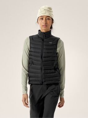 Arc'teryx Black Quilted Down Vest for Women - cerium